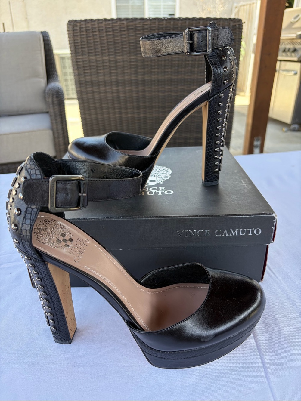 Vince Camuto Jemmy Platform Heels, Size 8.5